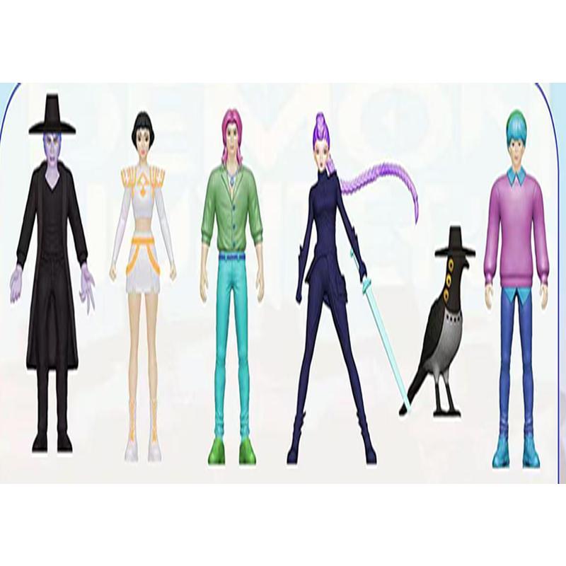 Demons Hunters Action Figure 18pcs/Set Kpop  Toy Derpys Tiger Rumi Mira Zoey Sussy Figurine Doll For Fans Gift