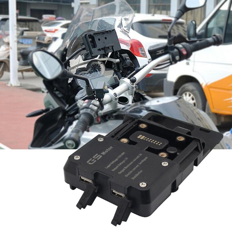 Motorcycles Phone Mount,USB Wireless Chargers Stand Cellphone Holder for R1200GS R1200ADV S1000XR F700GS/800GS