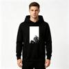 Men Winter Snow Scene Armor Figure Print Pullover Hoodie Casual Loose Long Sleeve Sweatshirt