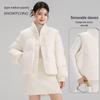 SNOWFLYING Women's New Chinese Style Detachable Sleeve Down Jacket