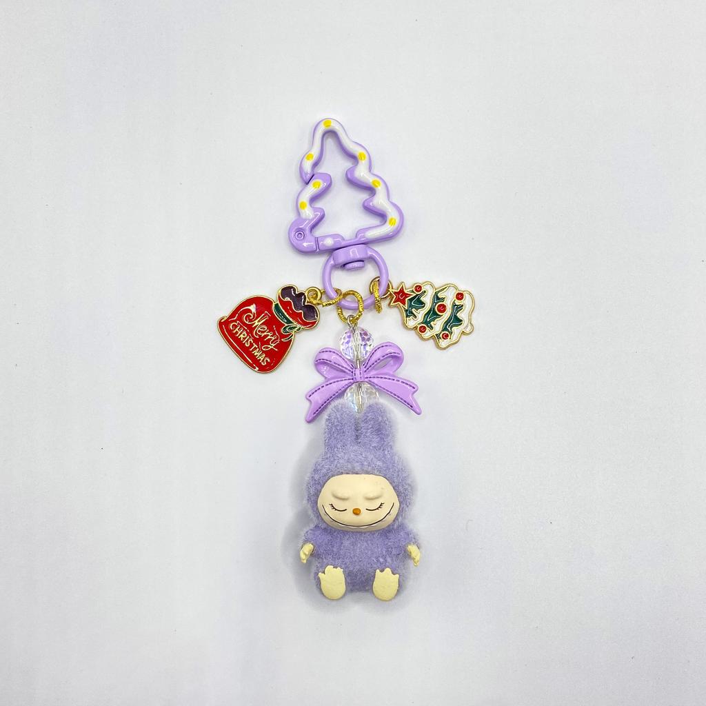 Flocking Mini Baby-free Keychain Vinyl Cute Baby Walking Bag Mobile Phone Pendant Cute Pendant