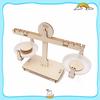 DIY Balance Scale Lever Wooden Weighing Scale Science Math Teaching Scale Early Educational Balancing Toy for Students