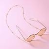 Women Eyeglasses Chain Simple Imitation Pearl Diamante Metal Hanging Neck Non-slip Glasses Eyeglass Cord