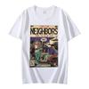 J Cole - Neighbors Comic Book Parody T-shirt Band Cole Music Tour Graphic T Shirt Unisex Harajuku Punk Hip Hop T-shirts Unisex Tops
