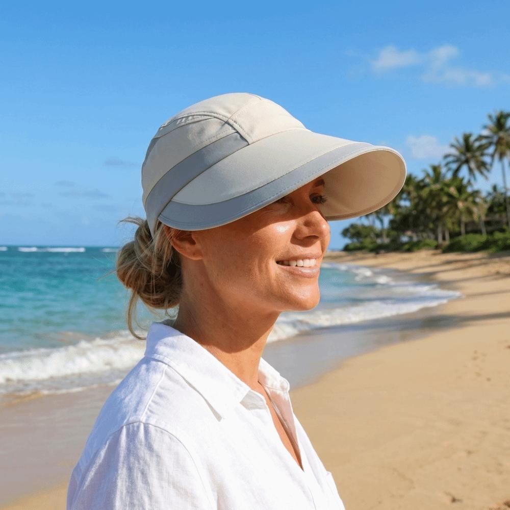 Color Blocking Sunscreen Sun Hat Nylon Empty Top Hat Breathable Sunshade Hat  Outdoor