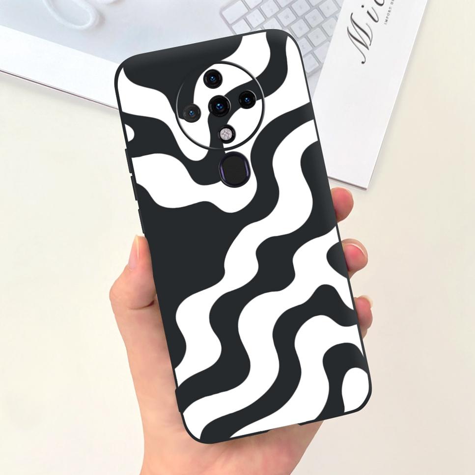 

New For Tecno Spark 6 Case Space Astronaut Dinosaur Soft Silicone Black Pink Cover For Tecno Spark6 KE7 Bumper Phone Case Funda Tecno Spark 6