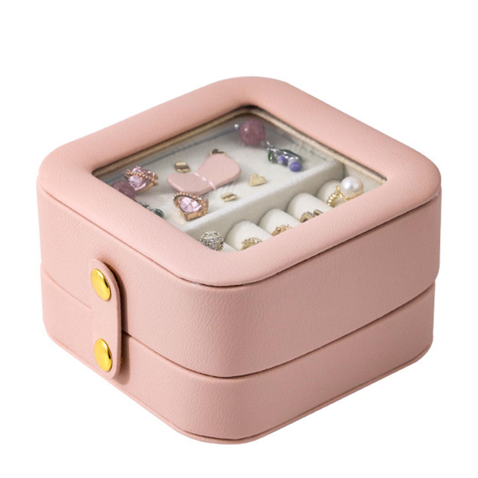 

Portable Jewelry Storage Box Travel Essential Jewelry Box Small and Portable for Keeping Accessories Secure