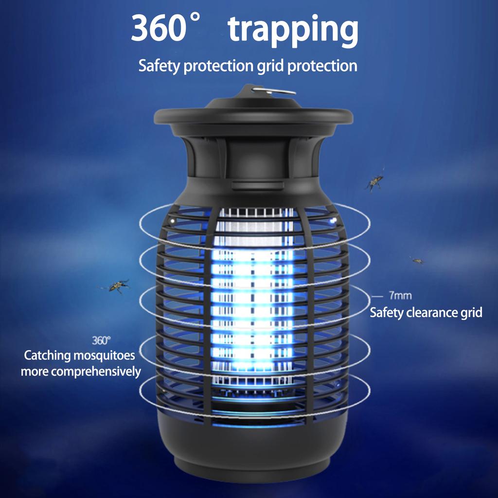 Electric Bug Fly Trap Lamp UV Light Mosquito Bug Fly Trap Insect Trap Lamp for Camping Hiking