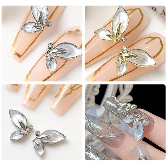 10Pcs DIY Removable Delicate Anti-oxidant Multi-layer Nail Art Wings Jewelries Nail Art Jewelries