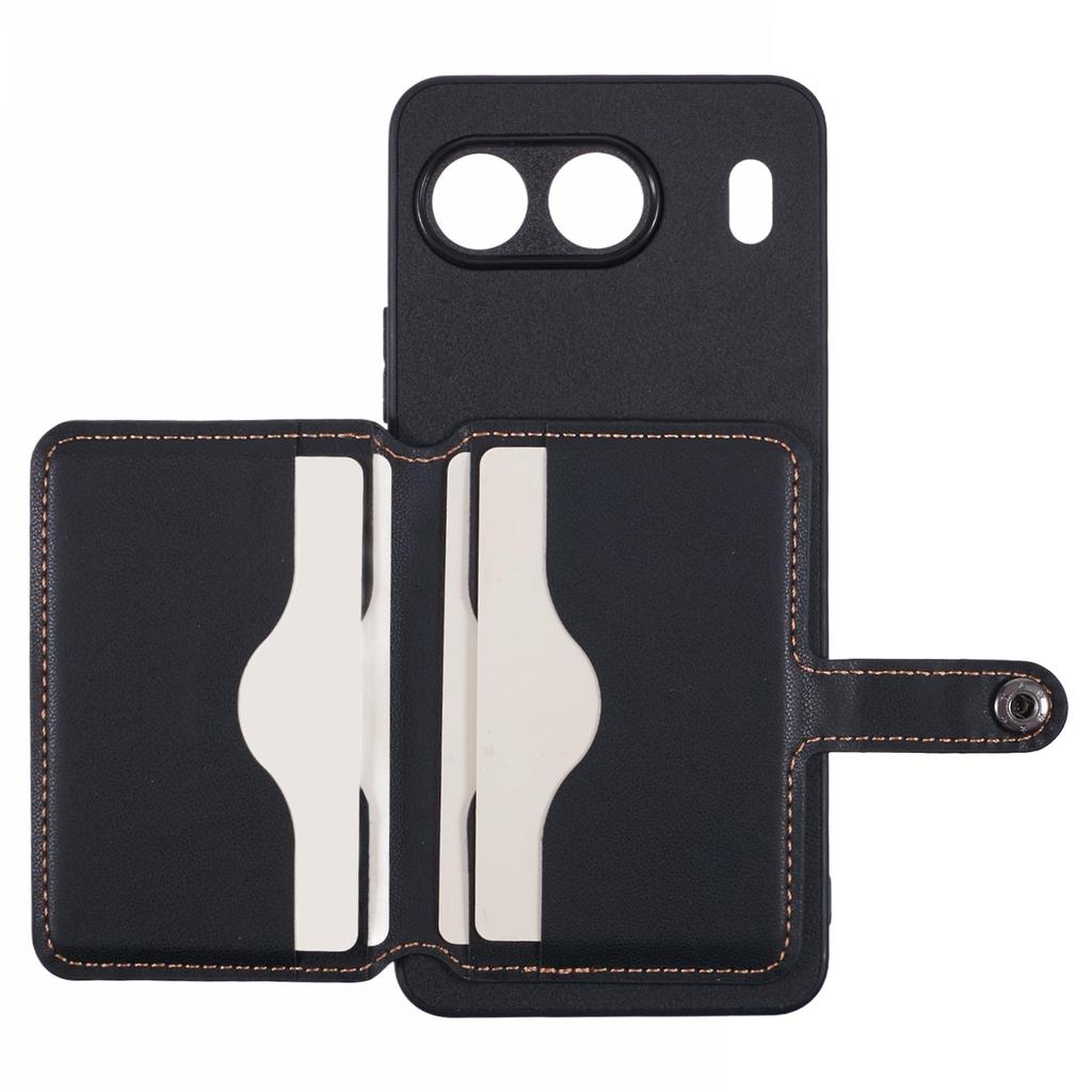 Pro pouzdro na telefon OnePlus Nord 4 Lepicí kapsa na karty Barevné sladění se stojánkem