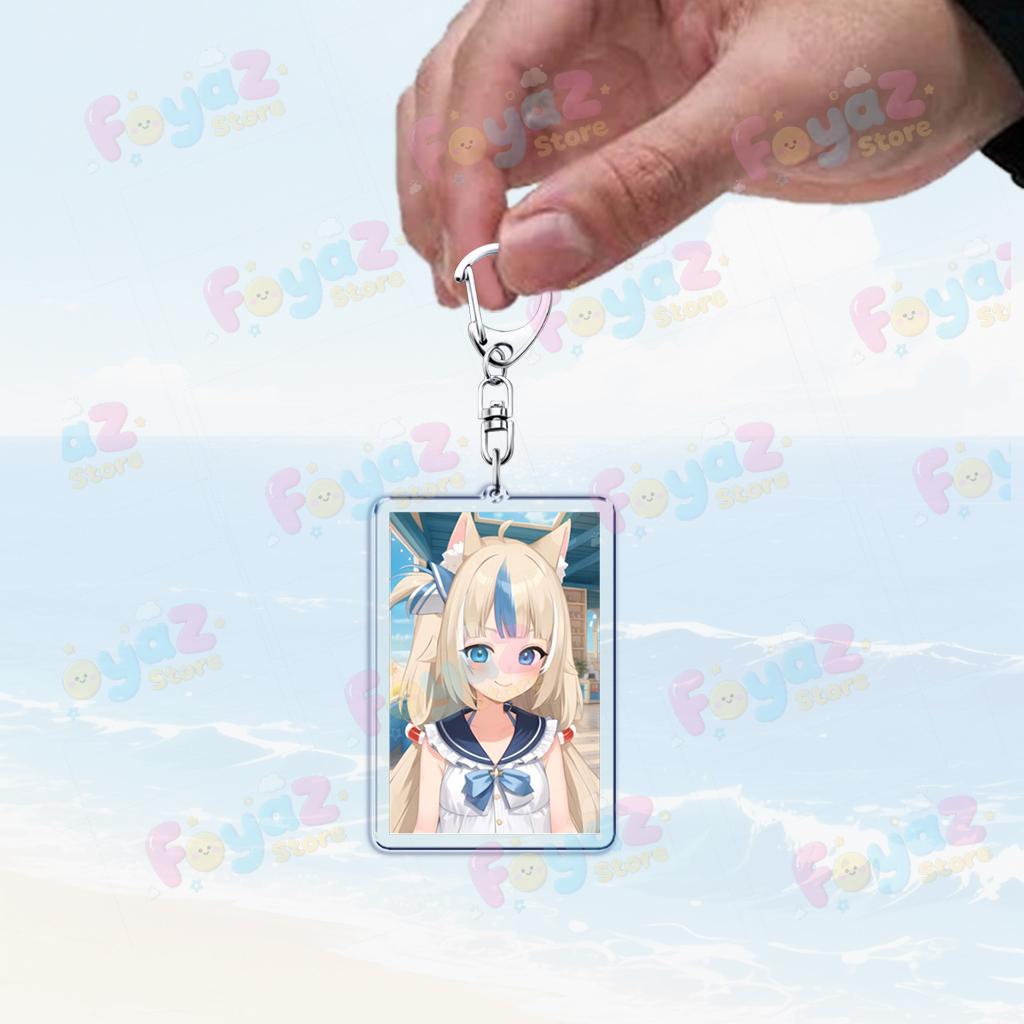 Cute Cartoon Sameko Saba Keychain Llavero Accessories Bag Cute Animal Kawaii Farming Charm Women's Keyrings Fans Gift