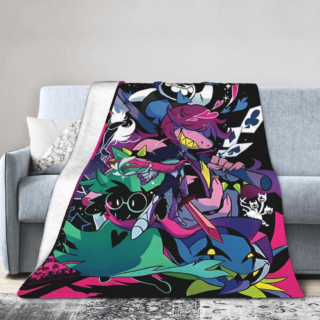 Deltarune Game Blanket Quality Warm  Throw Blanket Winter Boy Girl Outdoor Funny Bedspread