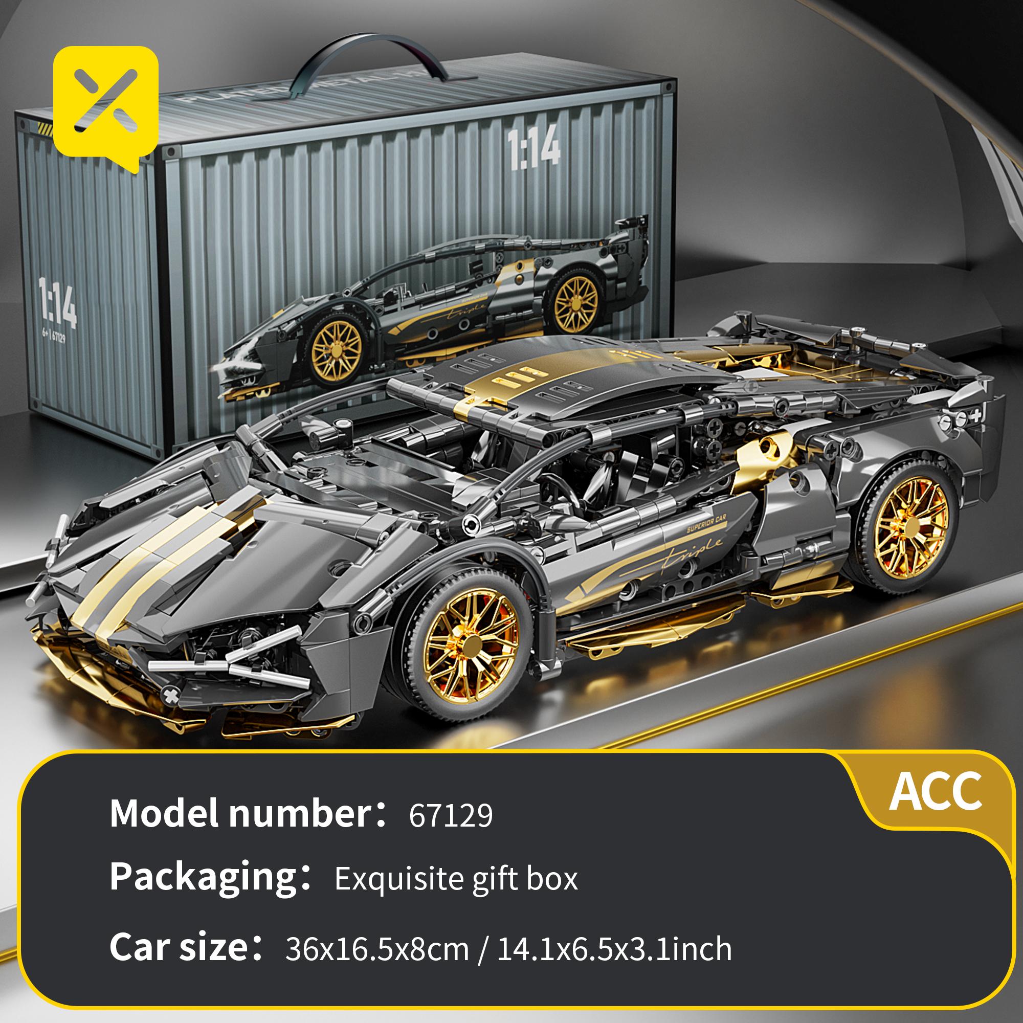 

ТойлинX 1:14 Суперкар Конструктор Игрушка Опциональная Группа Питания 14+ Технологичный Дизайн Рождественский Подарок для Взрослых и Детей С Коробкой Witn Box