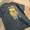 [USED] 7TSM2BIG PAW PAW Rap T-shirt Cat Animal Used