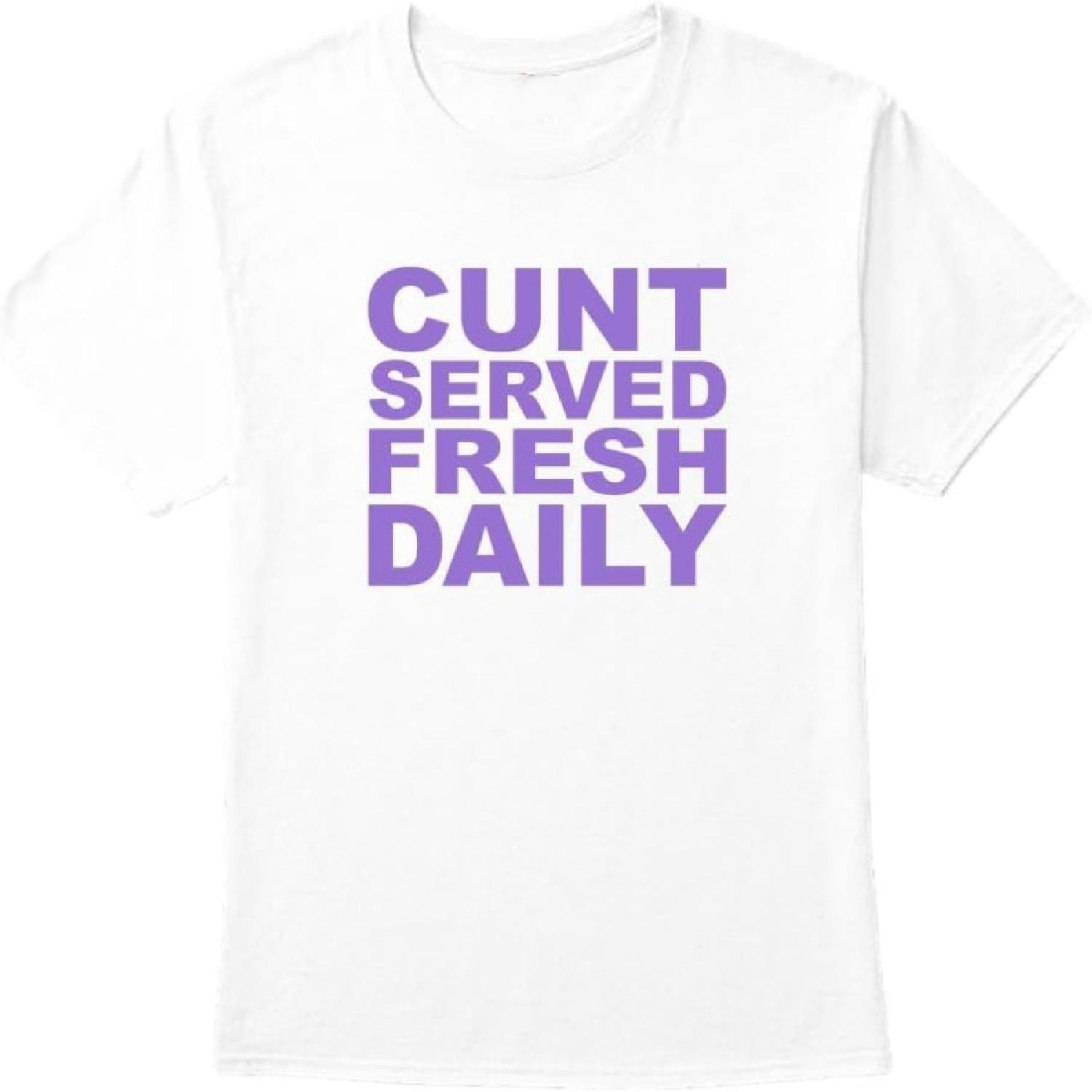iFreya Cunt Served Fresh Daily T-Shirt XXXXXL белый