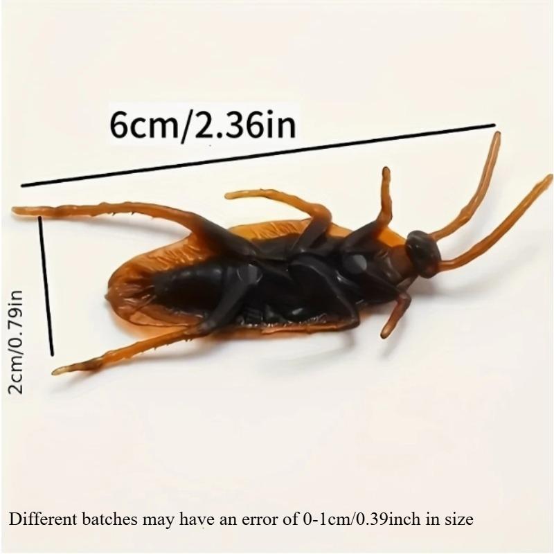 Realistic Fake Cockroaches,Perfect  for April Fools' Day and Halloween,Lifelike Roaches Are Great for Indoor and Outdoor Pranks