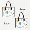Cute Bird Pattern Tote Bag Casual Daily Shoulder Handbag for Shopping Travel