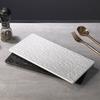 Rectangular Ceramic Stone Patterned Western Dining Plate, Sushi Plate, Specialty Restaurant Tableware, Sashimi Display Plate