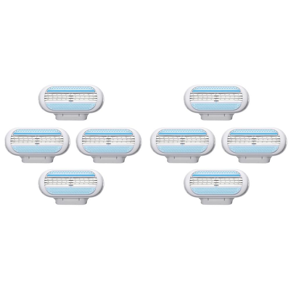 4-20PCS Women Razor Blades 3-Layer Safety Blade Shaver Head Hair Remover Replacement Head Female Shaving Blades for Venus Razor