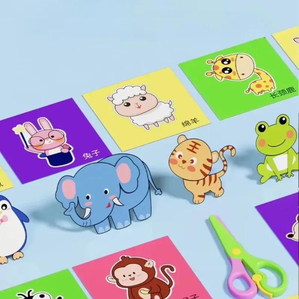 48Pcs Kids Paper Cut Craft Kit - DIY Scrapbooking Art Supplies, Creative Learning Toys & Gift