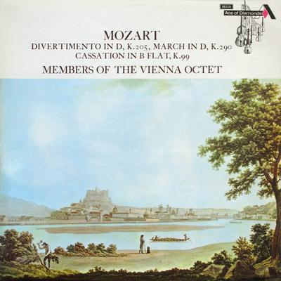 LP Record MOZART, MEMBERS OF THE VIENNA OCTET - Divertimento In D, K.205 And March  SDD325 ACE OF DIAMONDS UK Classical Used