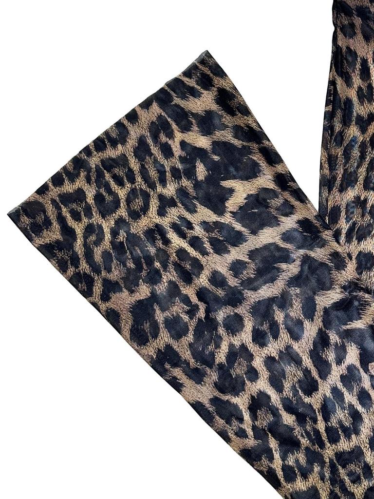 Women's Fashion Leopard Print High-Waist Two-Piece Set