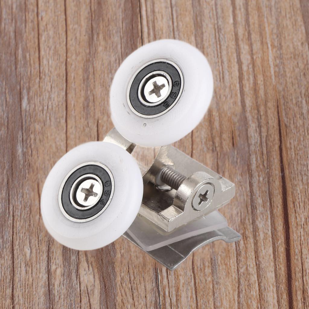 Shower Door Rollers,   Top Bottom Shower Door Wheels Sliding Rollers Replacement 26mm Zinc Alloy for Most Enclosures, Cabins and   Cabin Enclosu