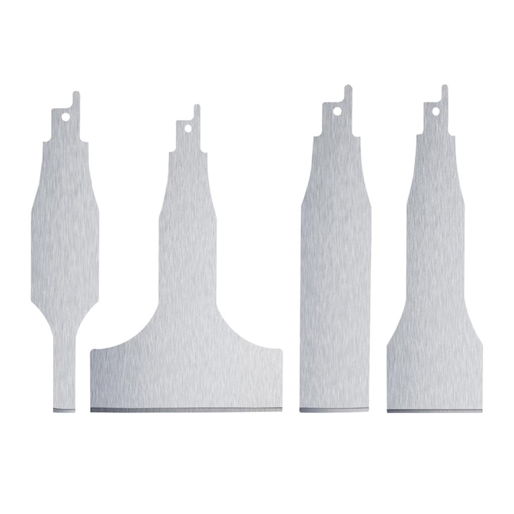 Stainless Steel Sabre Saw Scraper Blades for Tile Cleaning and Floor Maintenance (4pieces set )