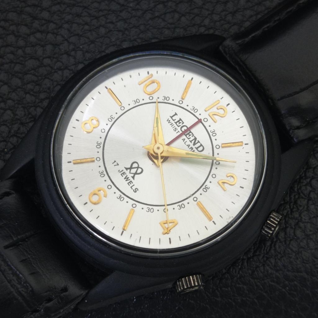 VINTAGE LEGEND HAND-WINDING SWISS MENS REFURBISHED ALARM WATCH a707521-1