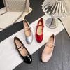 Fashion Flat shoes women's 2025 new Mary Jane single strap shallow mouth soft soled ballet shoes summer round toe single shoes women