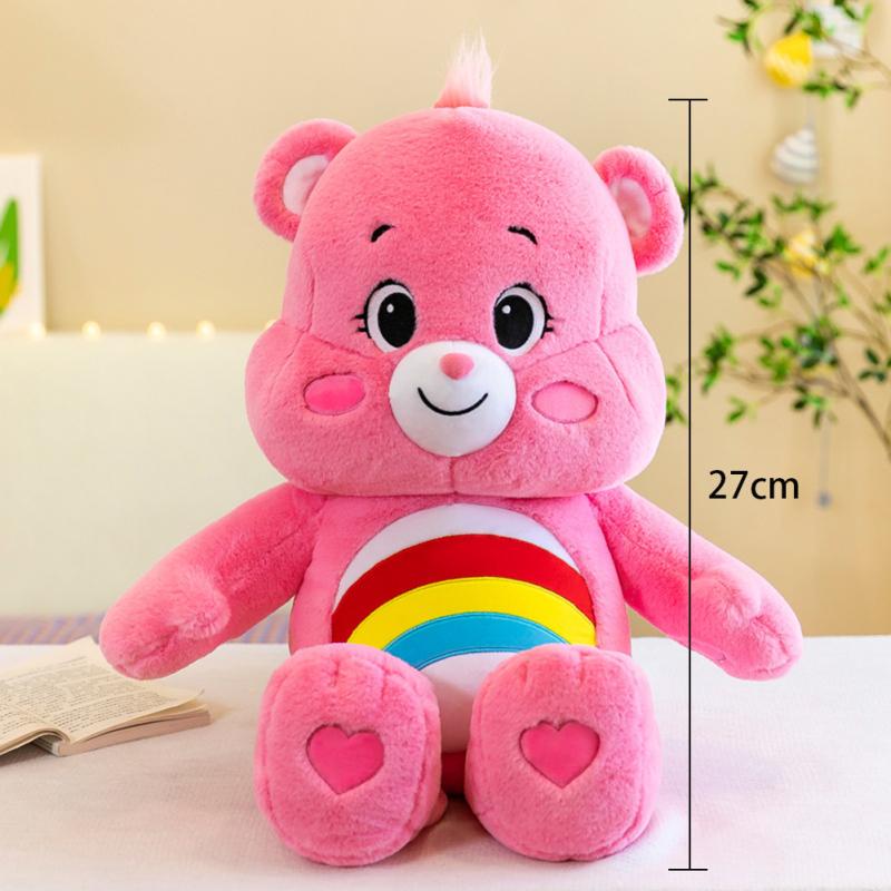27cm Rainbow Bear Plush Doll Soft Stuffed Rabbit Plush Cute Cartoon Bear Doll Toys For Children