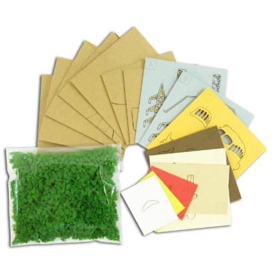 Sankei Studio Ghibli Mini My Neighbor Totoro Mei and Cat Bus Paper Craft Non-scale MP07-04