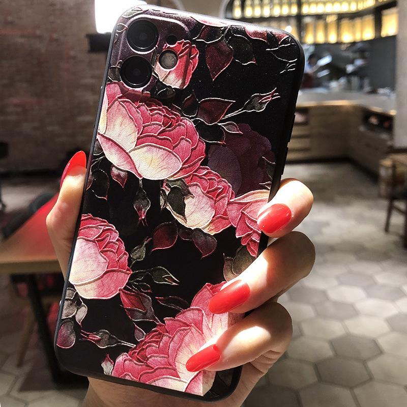 3D Relief Phone Case For Tecno Camon 19 Camon19 Pro Neo Case Floral Silicon Cover For Tecno Camon 19 Neo Case 2022 Fundas Coque