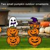 Halloweens Double Fellow pumpkins Metal Stake Stable Lawn Decoration Raitight Outdoor Party