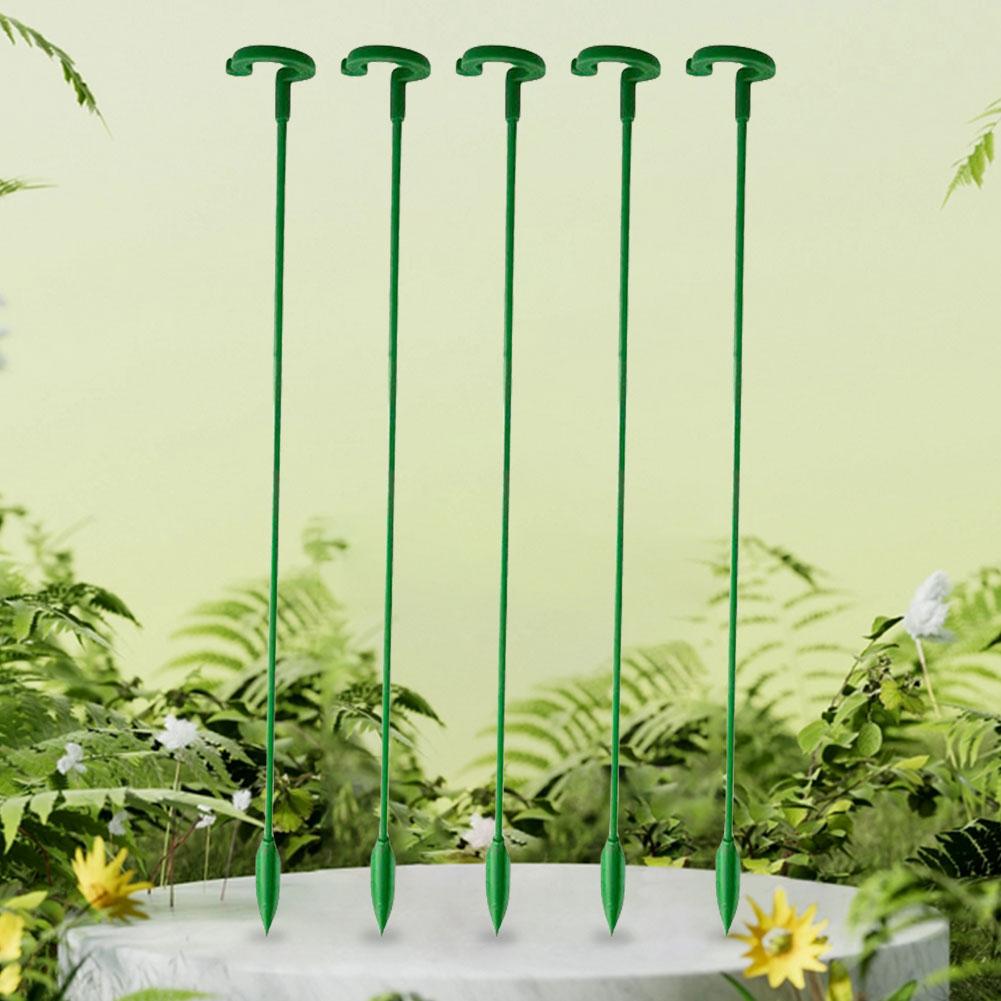 10/30 Pack 17/27/37/48cm Flower Stand Garden Single Stem Support Stake Flower Stakes for Tomatoes Orchid Lily Peony Rose Flower