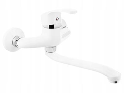 White Kakadu Wall-mounted Kitchen Tap