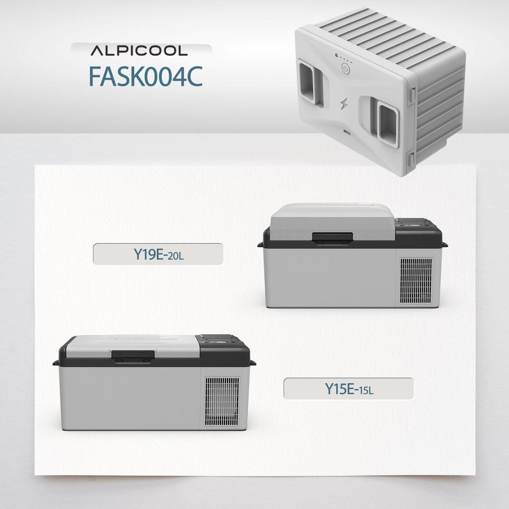 Alpicool Car Refrigerator High Capacity for and Y19E Car Refrigerators FSAK-004, 15600mAh/173Wh, Rechargeable, P8, P15, P18, Y15E,
