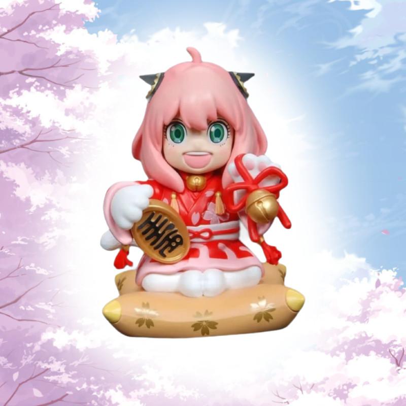 Adorable Wawa Anya Figure Cute Sitting Pose Pvc Collectible Anime Toy 16cm Boxed Gift