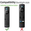 Silicone-Case Compatible for Alexa Voice Remote Controller Shockproof-360° Protective Soft Cover Skin Non-slip Dustproof