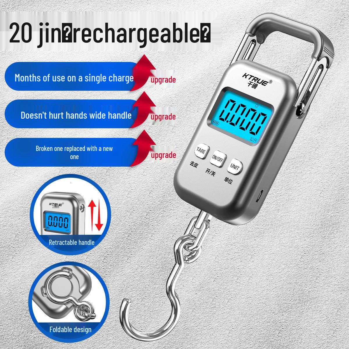 

Акумуляторна портативна високоточна ручна вага для овочів, експрес-доставки, багажу та риболовлі.