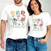 Dinozor Aile Eşleştirme Seti Doğum Günü Çocuğu Grafik Baskılı Unisex Tişört Çift Ebeveyn Hediye Y2k Retro Karikatür Bol Kesim Tişört