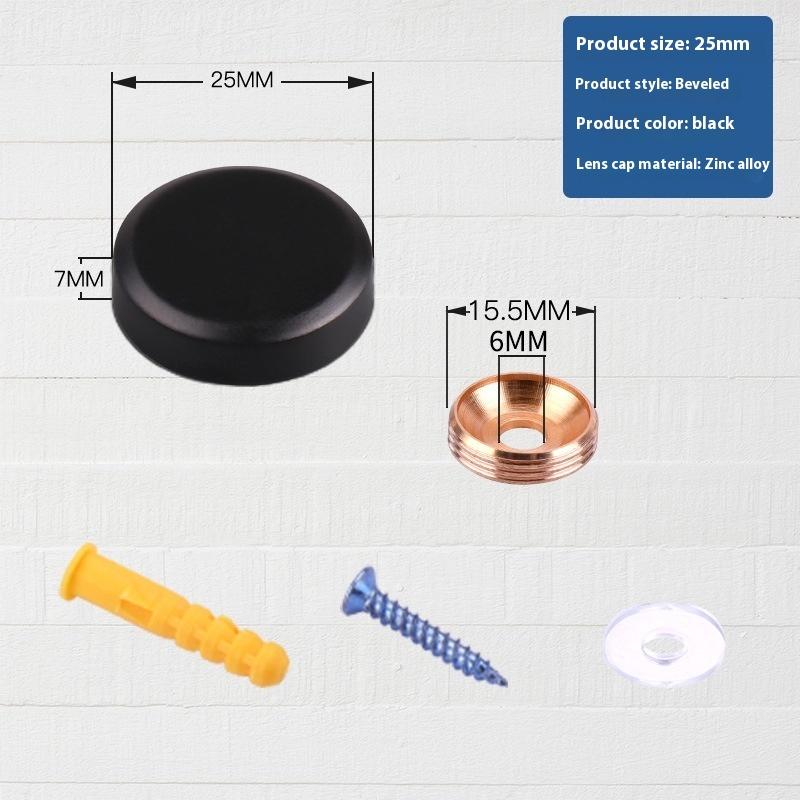 4PCS Nails Decorative Cover Advertisement Fixing Screw Glass Fastener Stainless Steel Advertising Screws Mirror Hardware