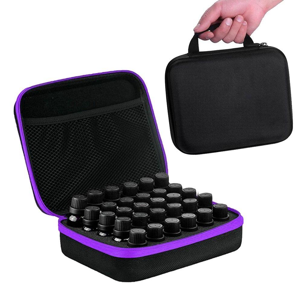 30 Fächer ätherisches Öl Etui 5ml 10ml 15ml Stoßfest Roll-on Flaschen Aufbewahrung Tragbar Hartschalen Nagellack Aufbewahrungstasche
