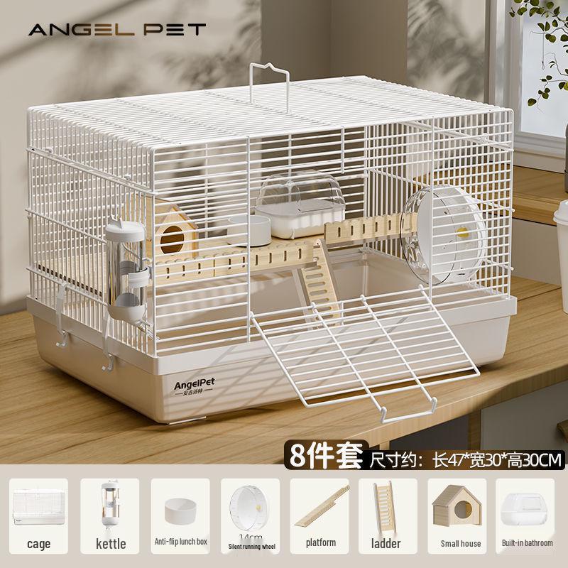 Deluxe Anti-Escape Hamster Cage with Spacious Wire Design.