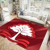 Nottingham Forest Design Kristall Samt Teppich Gemütlich Nicht?Rutschfester Teppich mit Aufdruck für Schlafzimmer Wohnzimmer Eingang