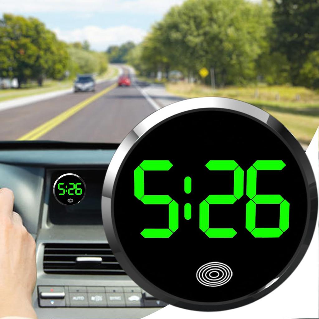 Car Clock for Dashboard - Touch Operation Car Watch, Portable