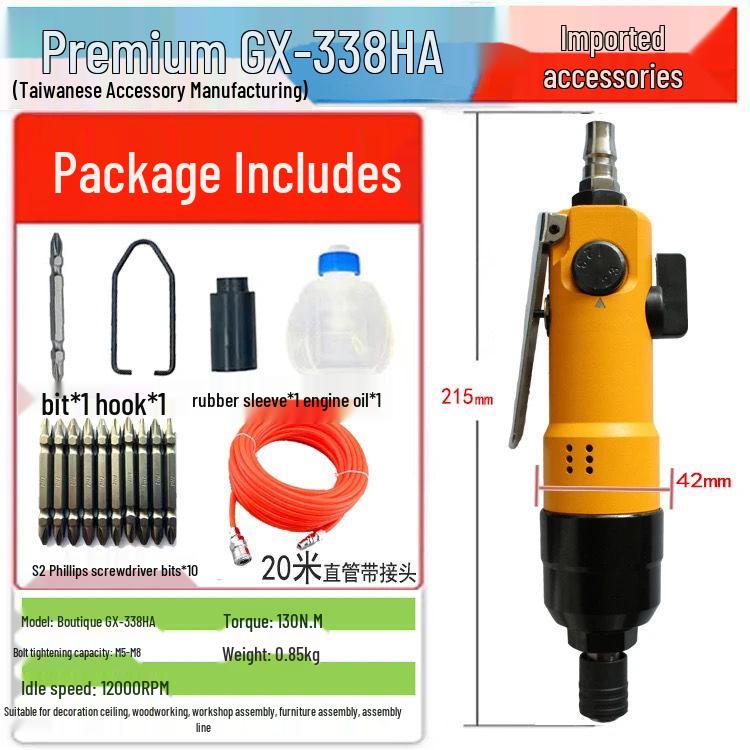 High-Power Industrial Grade Pneumatic Air Screwdriver for Woodworking