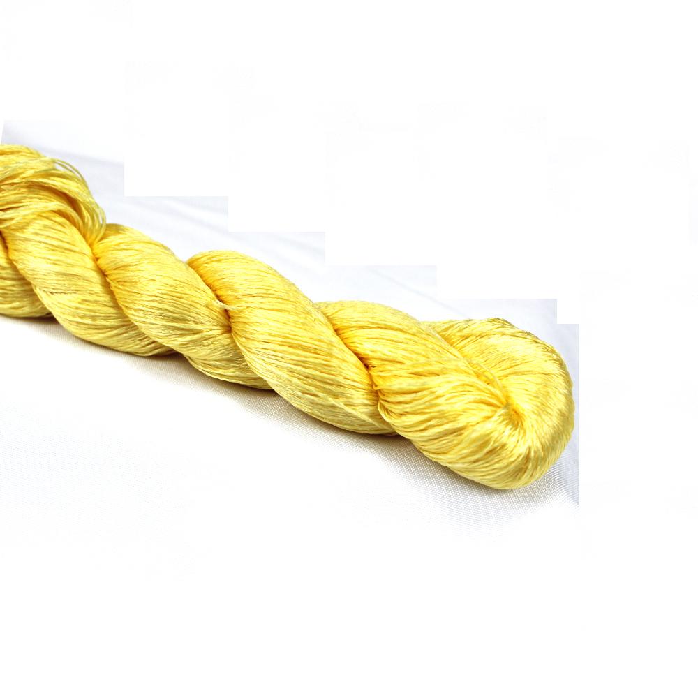100% Silk Thread  Hand Embroidery Embroider Cross Stitch 1pcs 400m Silk Embroidery Thread   Yellow Series 10 Pure Colors