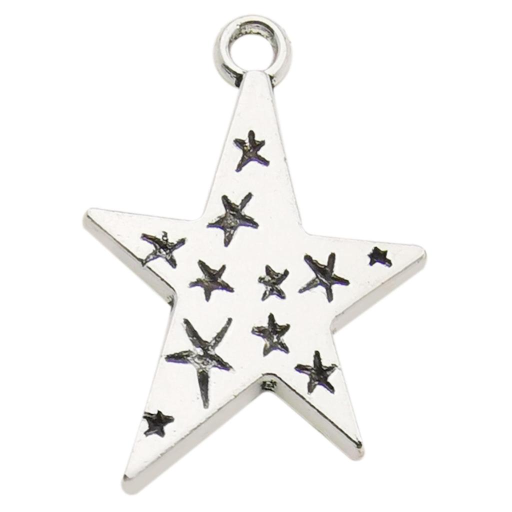 Retro Alloy Star Moon DIY Necklace & Earring Charms