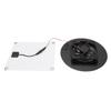 Solar Powered Exhaust Fan 10W Monocrystalline Silicon Solar Panel Round Vent Fan Kit for Pet House Chicken Coop Greenhouse